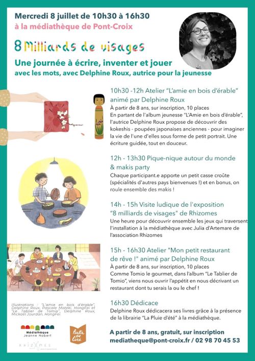 8 milliards de visages : une journée avec Delphine Roux, autrice pour la jeunesse