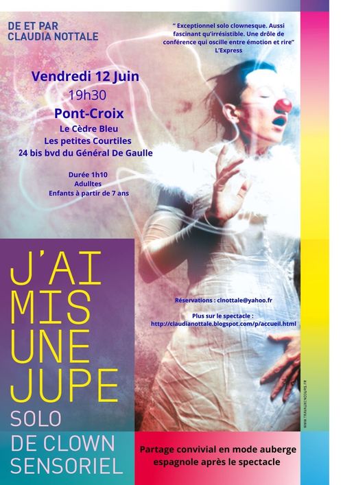 Solo de clown sensoriel : J’ai mis une Jupe — Claudia Nottale